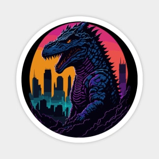 Godzilla in the city Magnet